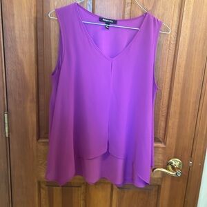 Purple sleeveless top